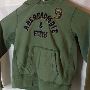 Abercrombie & Fitch green vintage hoodie spellout